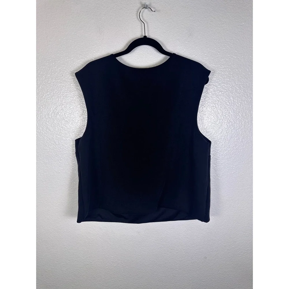 A New Day Black V-Neck Sleeveless Vest Top XXL New‎ With Tags